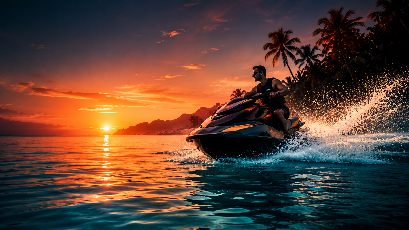 High-energy jet ski ride along the Gold Coast.