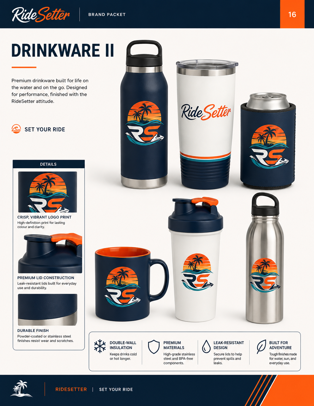 RideSetter Drinkware II
